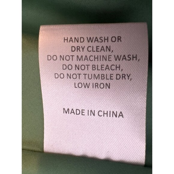 Hutch ModCloth Size 2 Tie-Back Midi Fit & Flare Green Satin Dress Lined Pockets - Picture 14 of 16